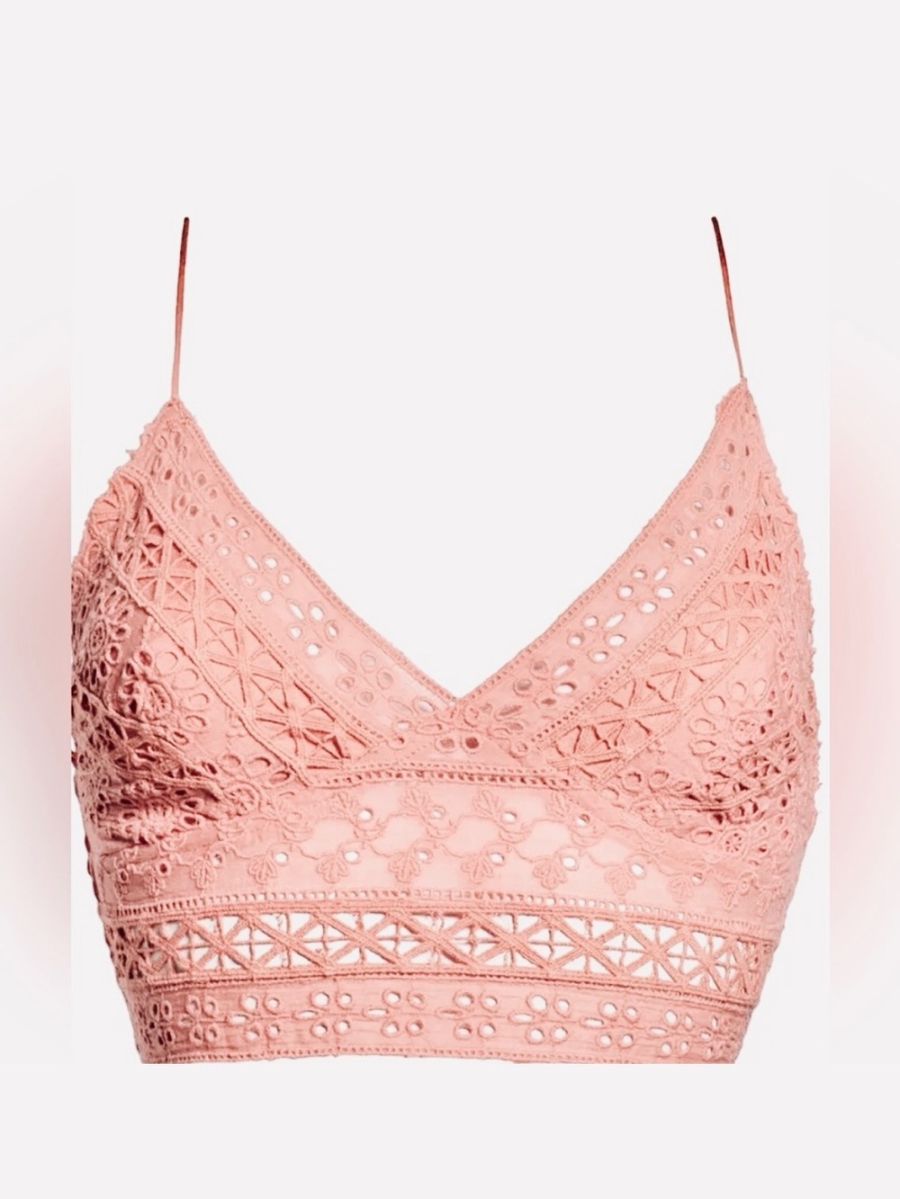 Free People Pink Lace Bralette